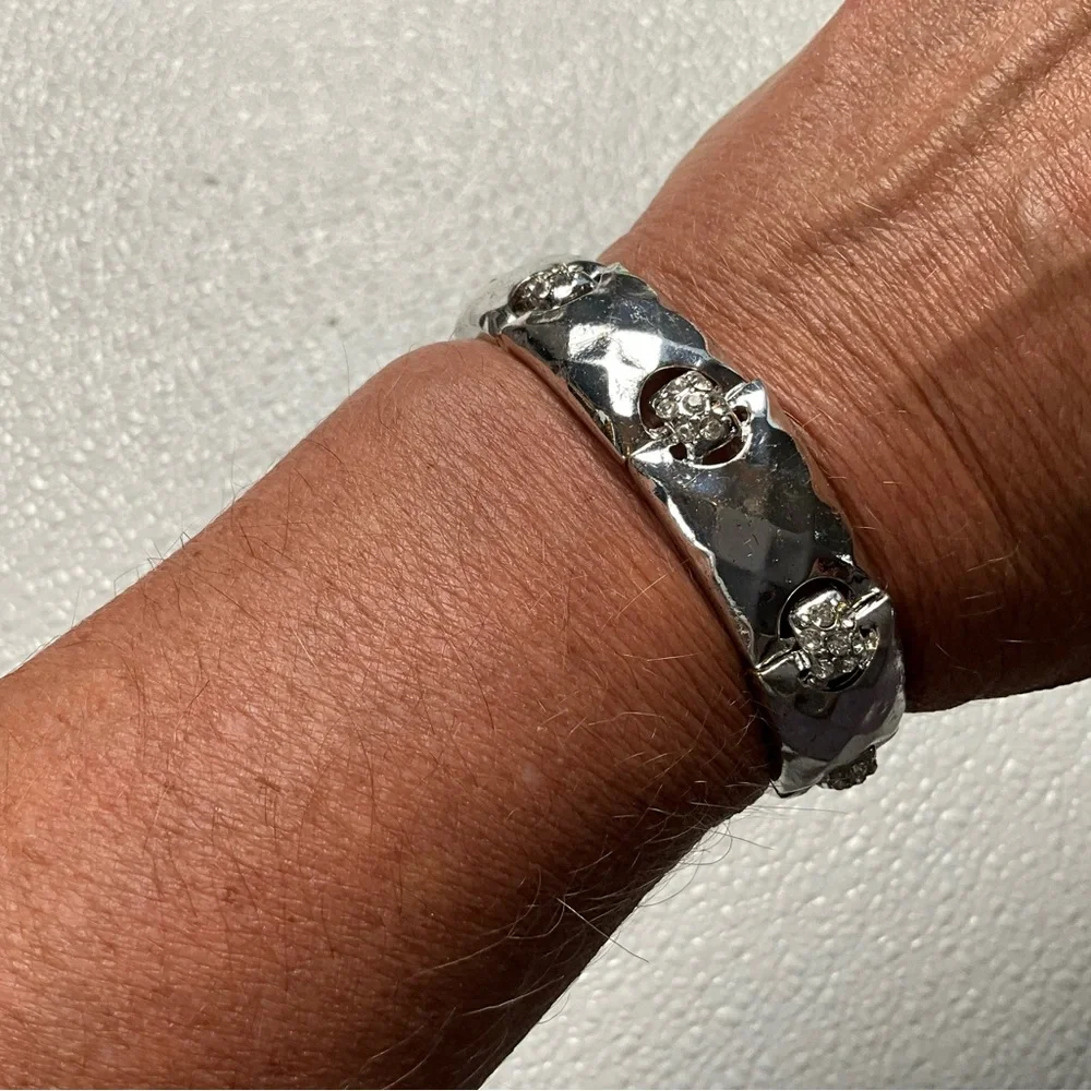 Stainless Steel‎ Rhinestone Elastic Bracelet